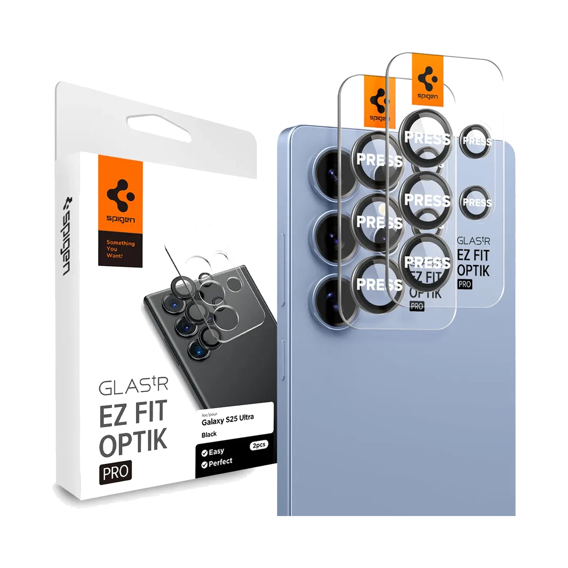 [2 PACK] Spigen Glas.tR EZ Fit Optik Pro HD for Samsung Galaxy S25 Ultra / S24 Ultra - Forexengineer -Malaysia- 8809971223287-8809971239158-