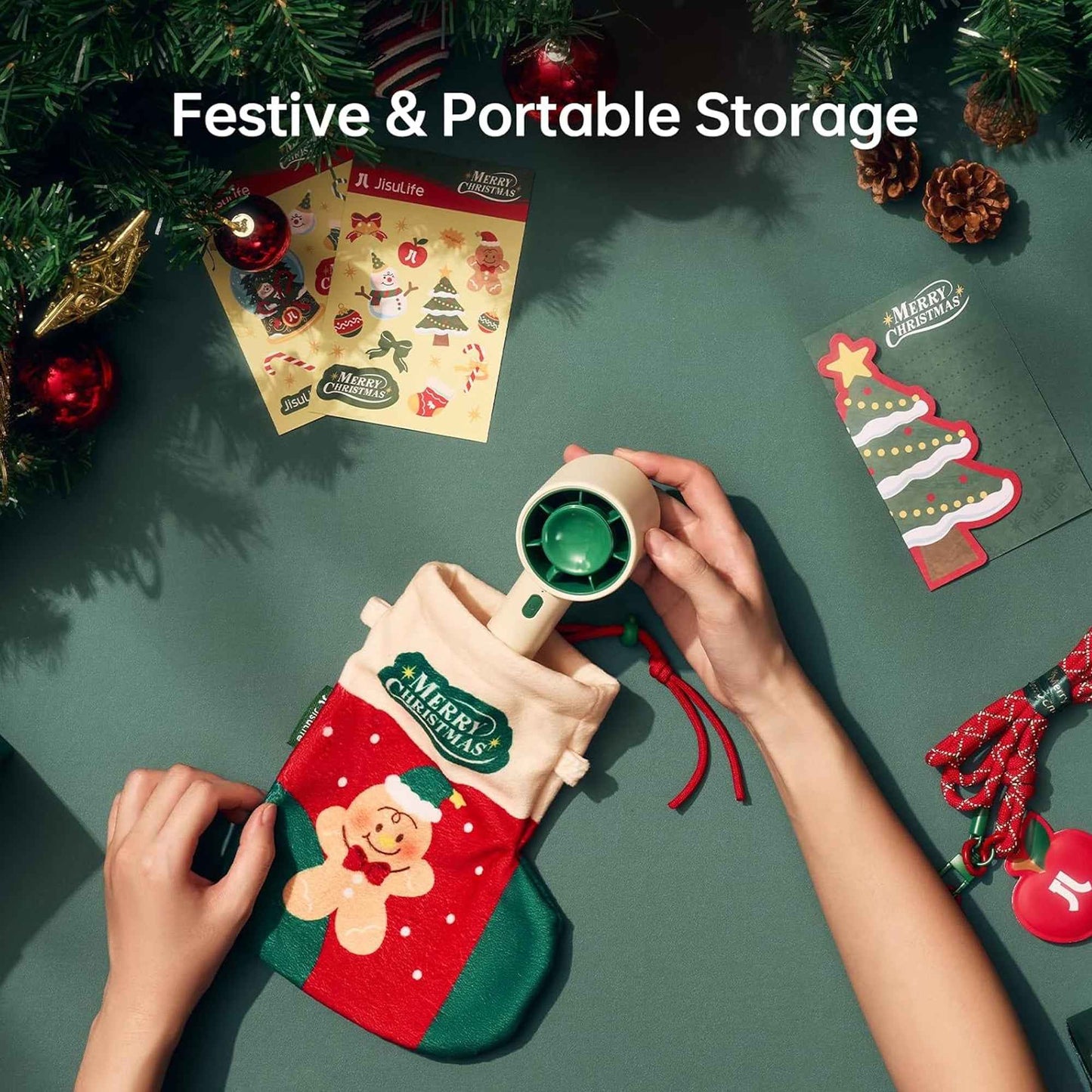 [ Christmas Edition 2025 ] JISULIFE Life10 Portable Handheld Fan 4000mAh Portable Fan