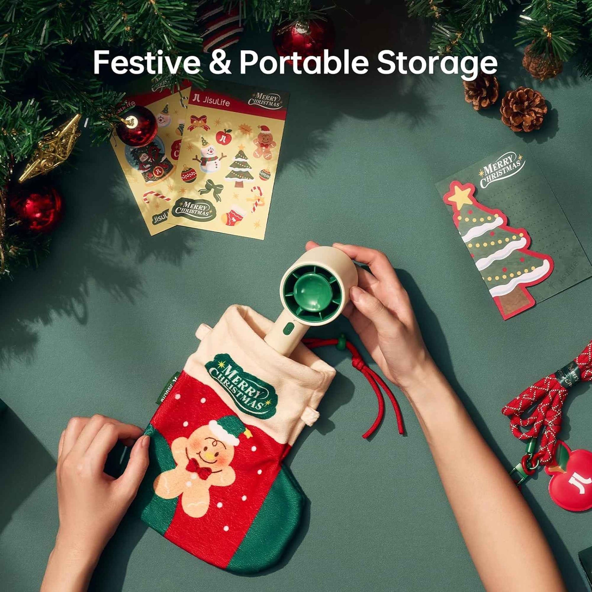 [ Christmas Edition 2025 ] JISULIFE Life10 Portable Handheld Fan 4000mAh Portable Fan