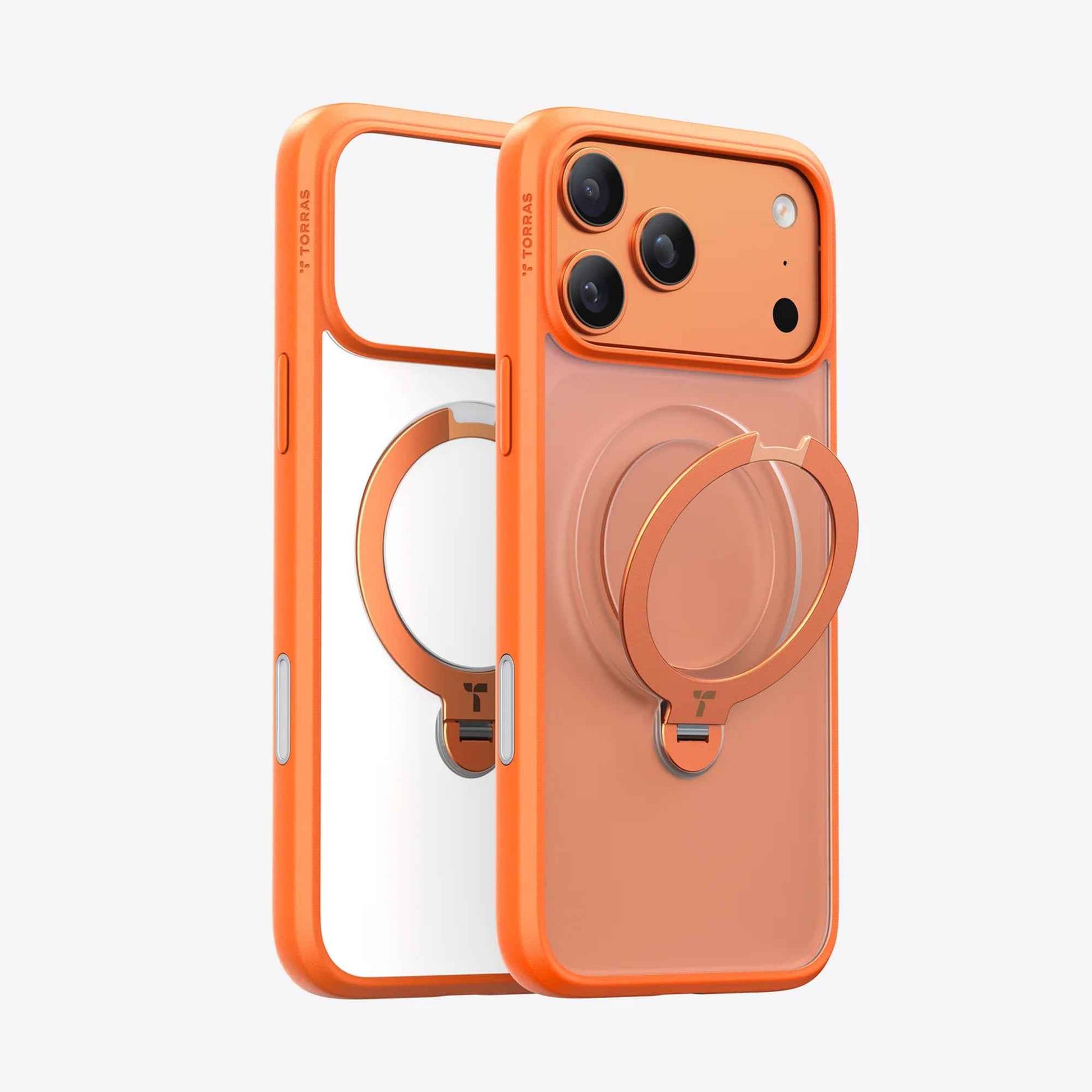 TORRAS Ostand Q3 Spin Series Case for iPhone 17 Series - Magnetic Case with Foldable Stand