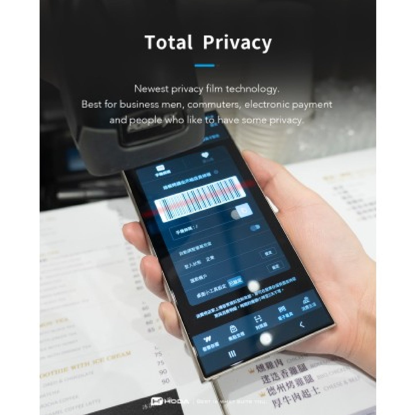 Hoda Anti-Peeper ( Privacy ) with Anti-Reflection for Samsung Galaxy S26 Ultra Full Coverage Tempered Glass Screen Protector