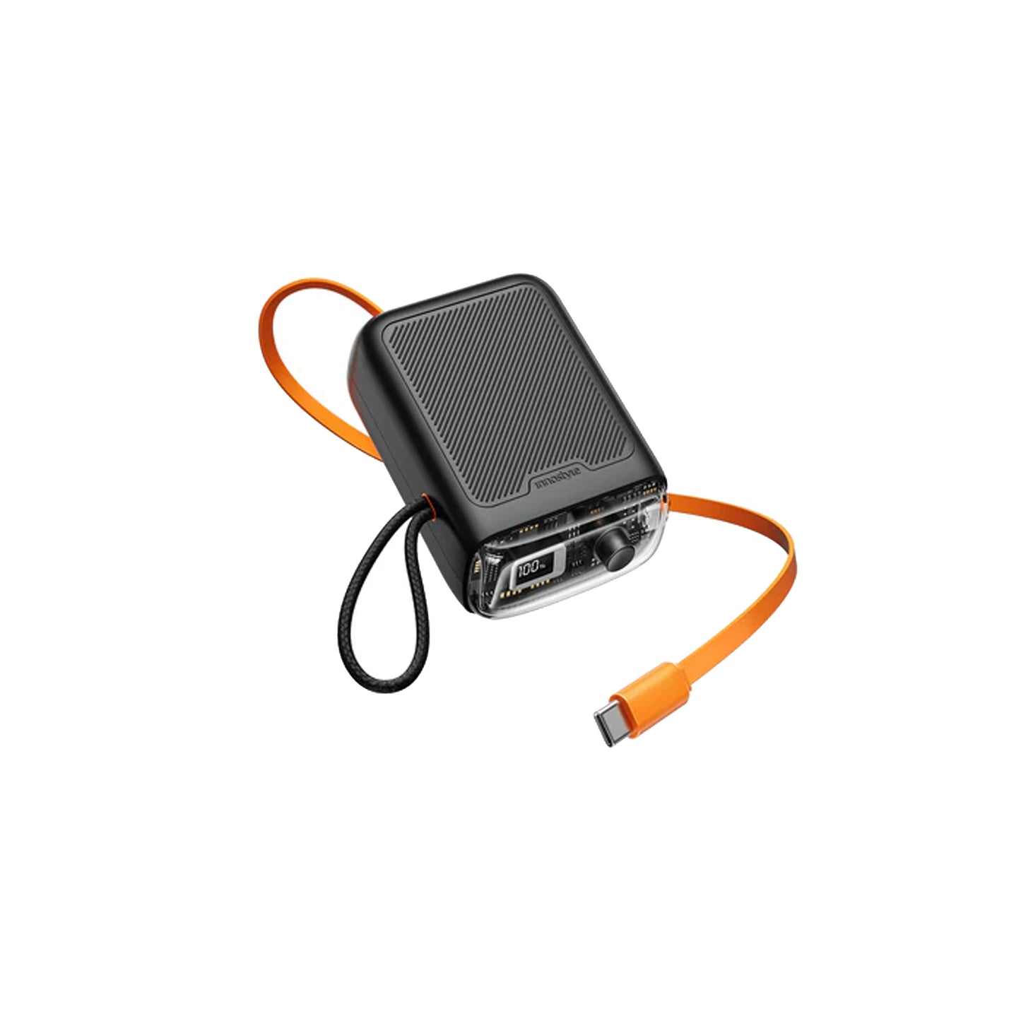 Innostyle TransiMini FlexCharge 10000mAh Power Bank with Built-in Retractable Cable (up to 60cm) 30W
