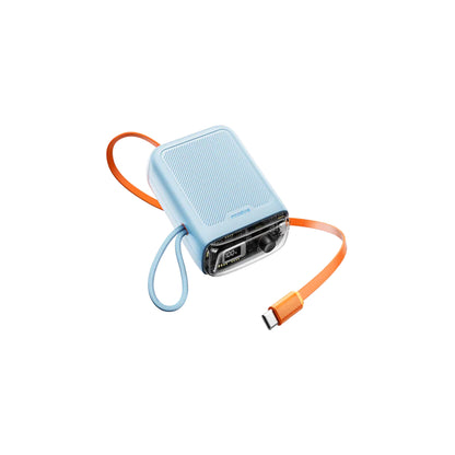 Innostyle TransiMini FlexCharge 10000mAh Power Bank with Built-in Retractable Cable (up to 60cm) 30W