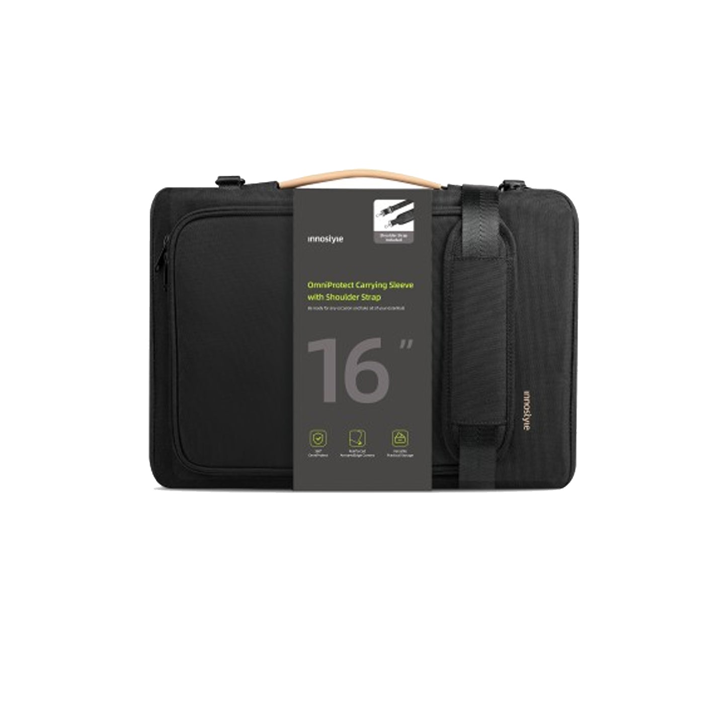 Innostyle OmniProtect Carrying Sleeve with Shoulder Strap Up To 14" / 16" for Laptop / MacBook / Tablet / iPad