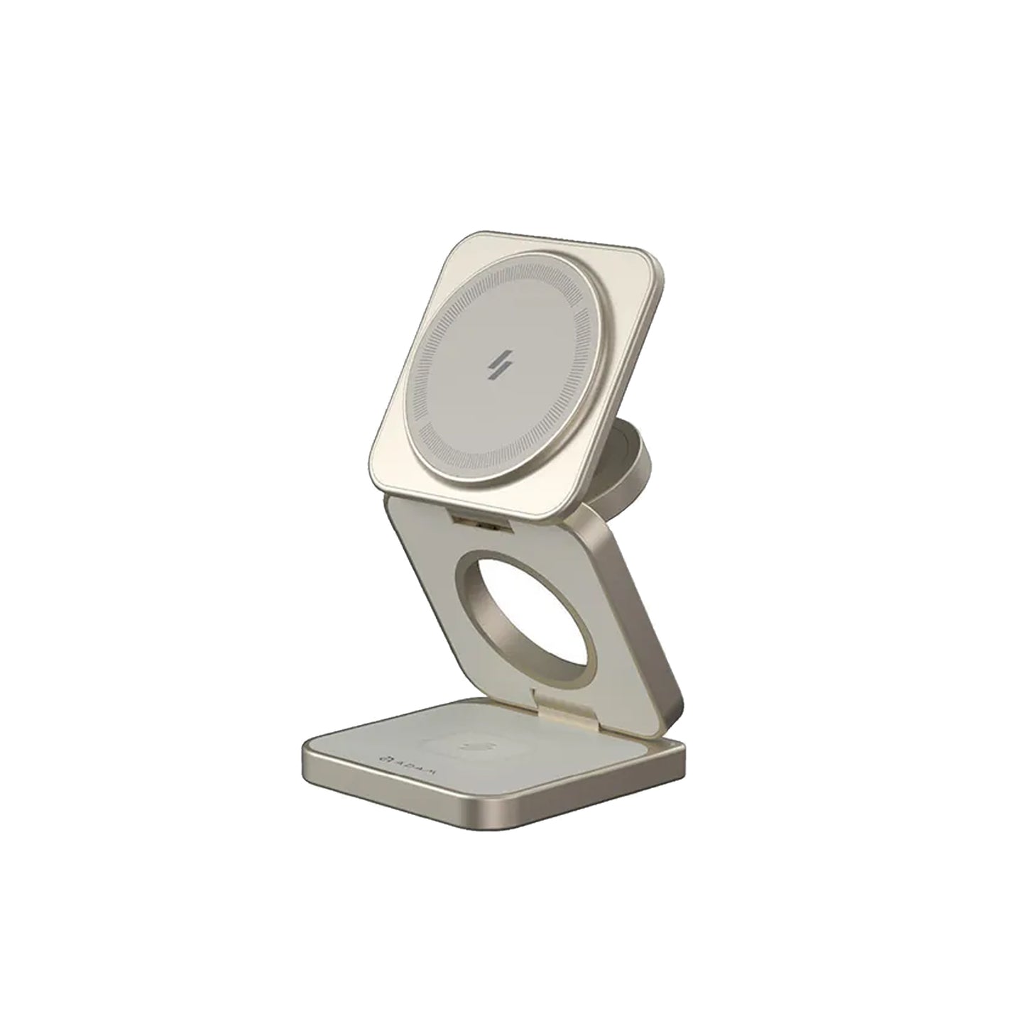 ADAM elements Mag 3 Pro Qi2 Magnetic 3-in-1 Foldable Travel Charging Station - Magnetic Ring Included
