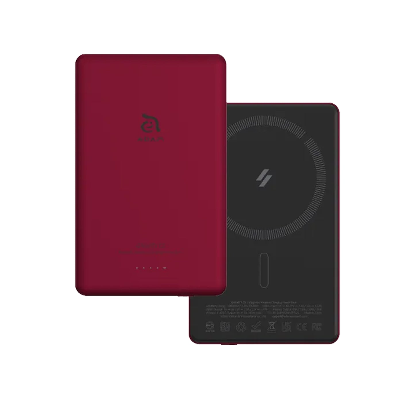 ADAM Elements GRAVITY C5 Ultra Slim 8.7mm 5000mAh PD 20W Magnetic Wireless Charging Power Bank