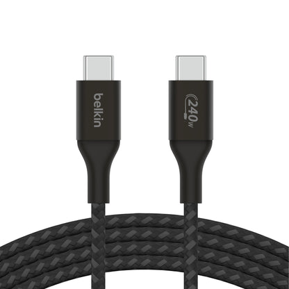 [ONLINE EXCLUSIVE] BELKIN BoostCharge USB-C to USB-C 240W PD3.1 480 Mbps Braided Cable - Forexengineer -Malaysia- 745883859047-745883859061-745883859054-CAB015BT2MWH