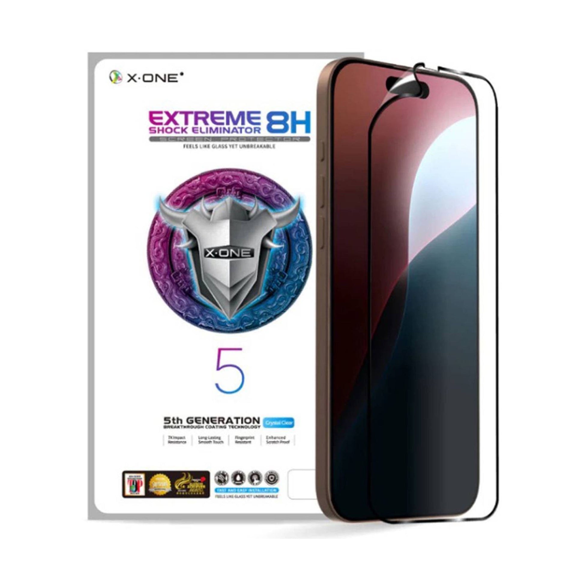 X.One Extreme Shock Eliminator 8H (5th Generation) for iPhone 16 Series - Clear HD - Forexengineer -Malaysia
