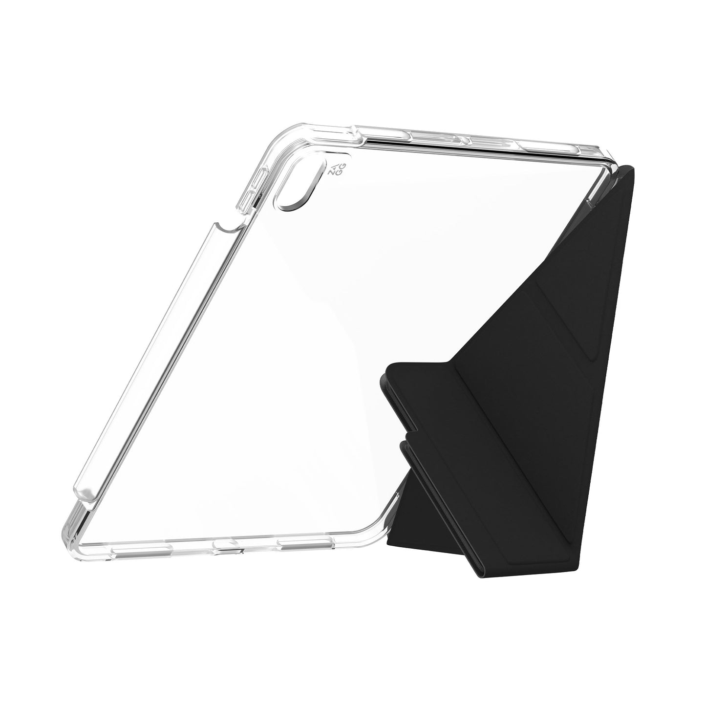 ZAGG Crystal Palace Folio Case for iPad Air 11" / iPad Air 13" ( 2024 ) M2 Multiple Stand Function Graphene Material - Clear