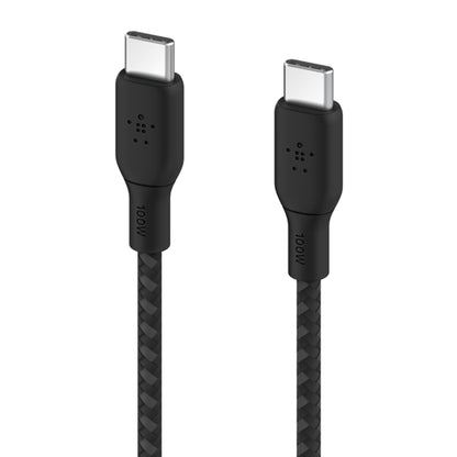 [ONLINE EXCLUSIVE] BELKIN BoostCharge USB-C to USB-C 100W USB 2.0 480 Mbps Braided Cable - Forexengineer -Malaysia- CAB014BT2MBK-745883842117