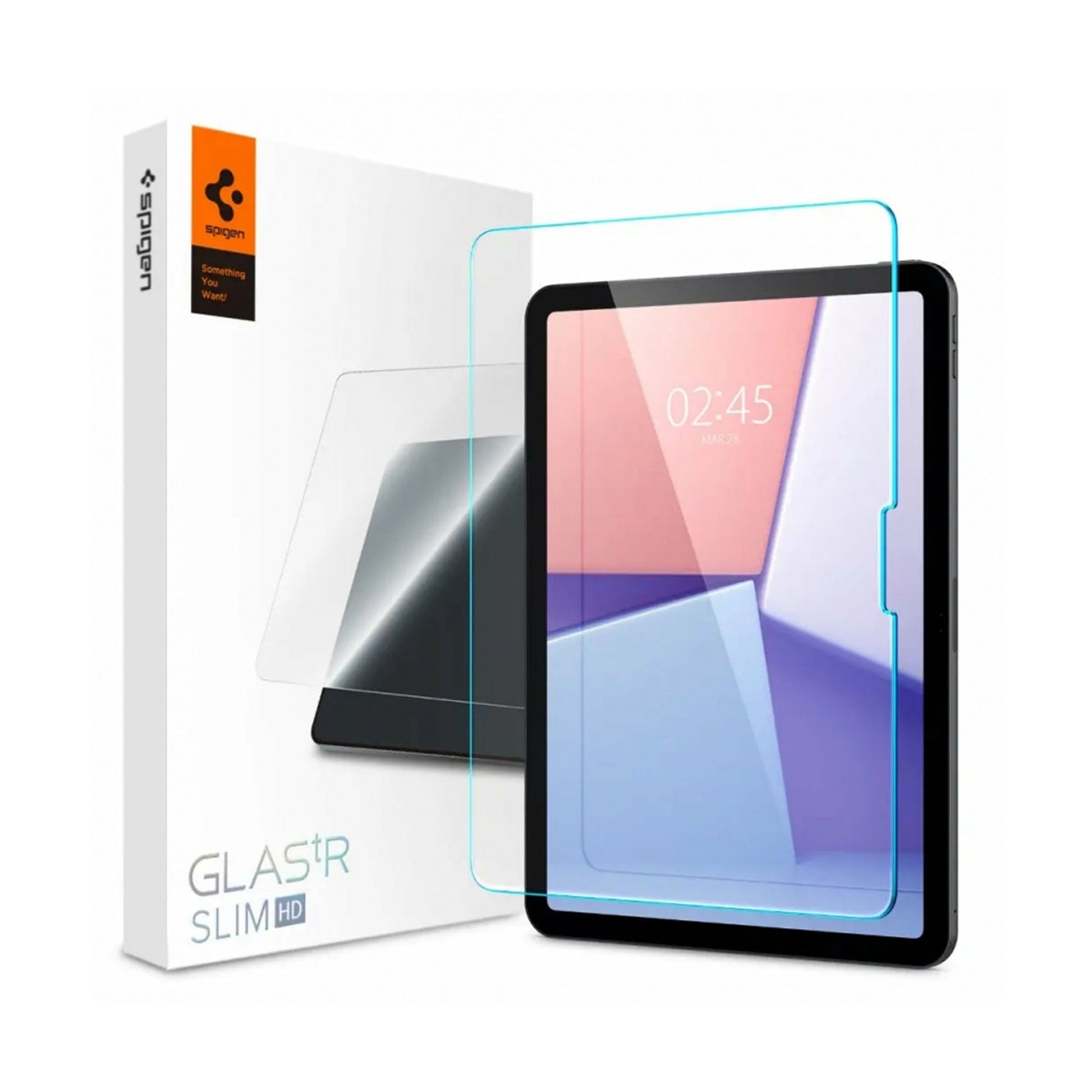 Spigen Screen Protector Glas tR Slim HD for iPad Air 13" / iPad Air 11'' ( 2024 ) M2 - 1 Pack Tempered Glass - Clear - Forexengineer -Malaysia- 8809971227421-8809971227377