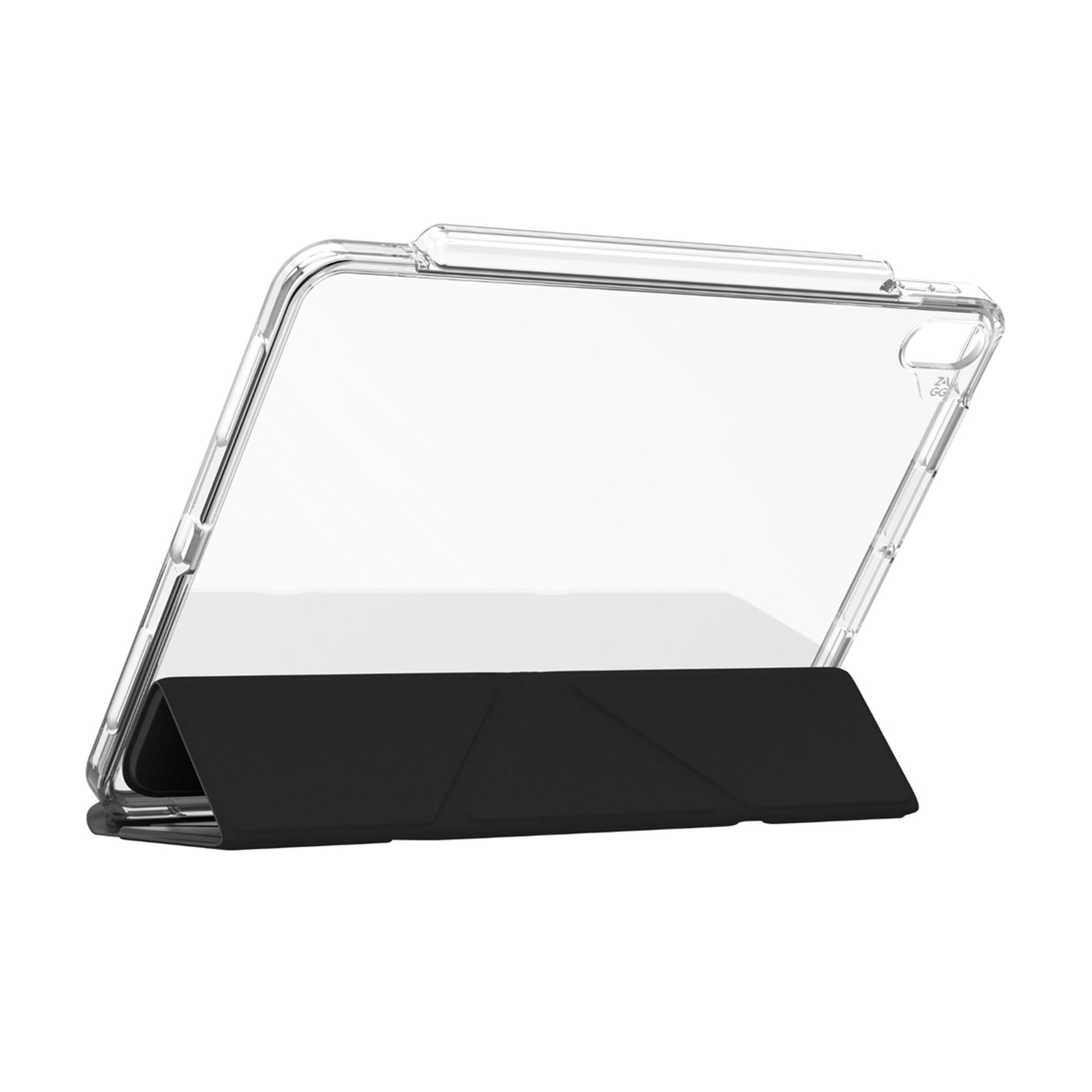 ZAGG Crystal Palace Folio Case for iPad Pro 11" / iPad Pro 13" ( 2024 ) M4 Multiple Stand Function Graphene Material - Clear - Forexengineer -Malaysia- 840390313621-840390313652