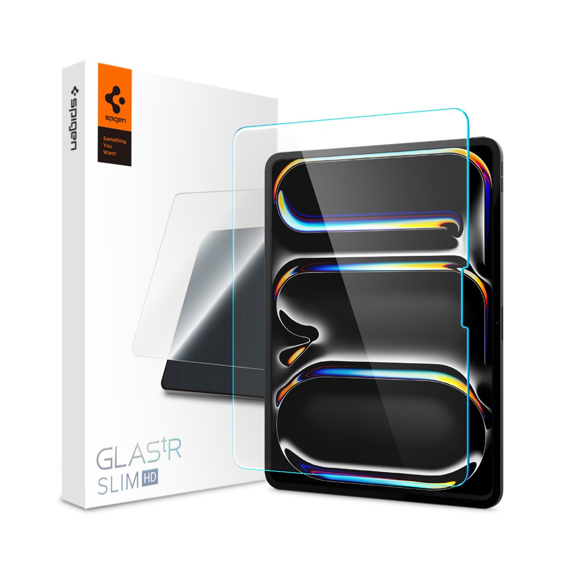 Spigen Screen Protector Glas tR Slim HD for iPad Pro 13" / iPad Air 11'' ( 2024 ) M4 - 1 Pack Tempered Glass - Clear - Forexengineer -Malaysia- 8809971227322-8809971227278