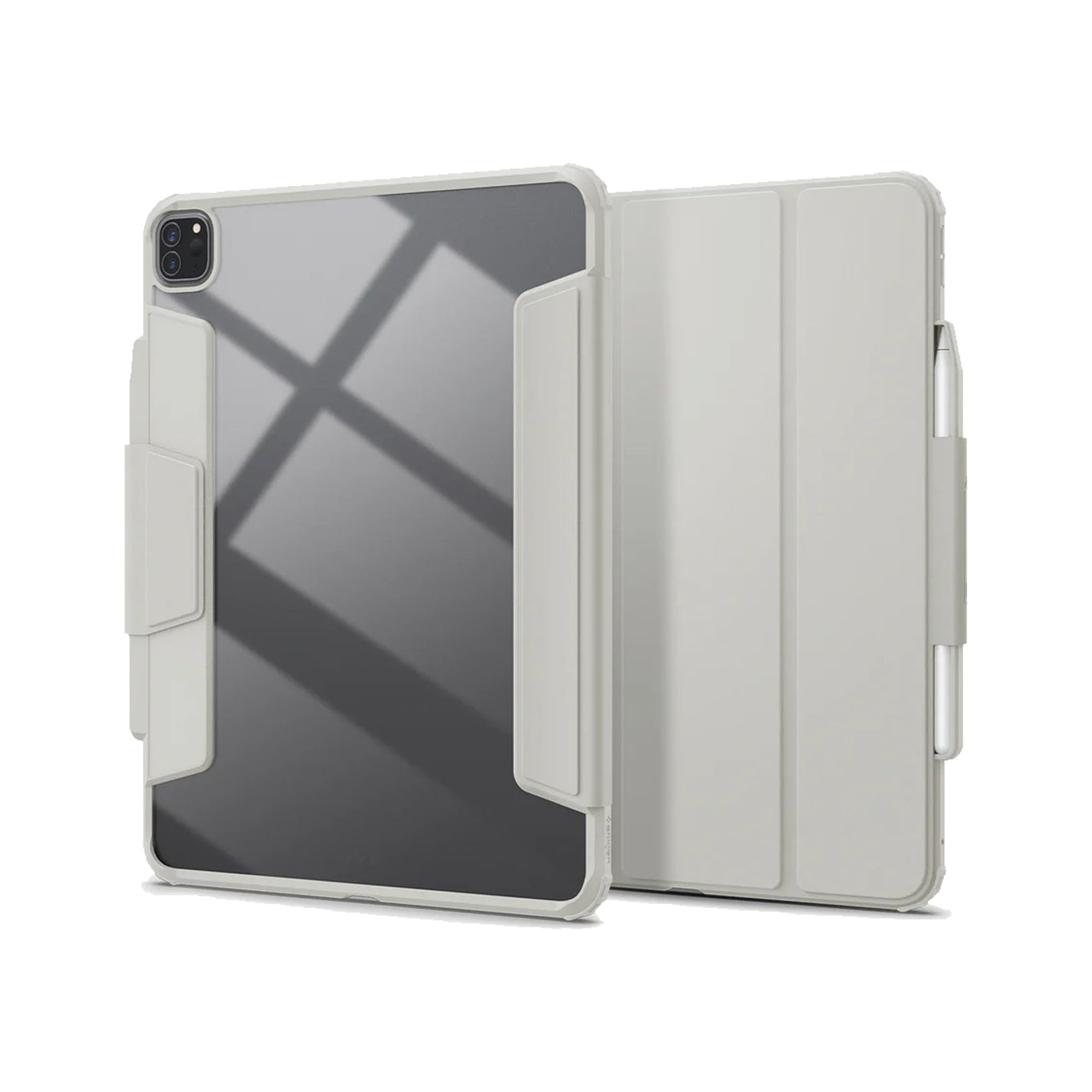 Spigen Airskin Pro Case for iPad Pro 13" / iPad Air 11'' ( 2024 ) M4 - Detachable Front Cover - Gray - Forexengineer -Malaysia- 8809896753388-8809896753487