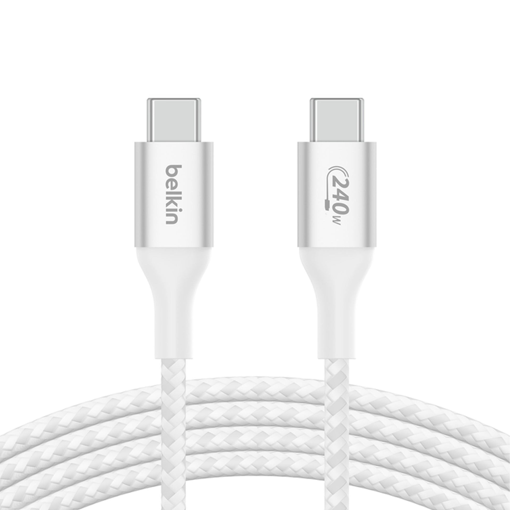 [ONLINE EXCLUSIVE] BELKIN BoostCharge USB-C to USB-C 240W PD3.1 480 Mbps Braided Cable - Forexengineer -Malaysia- 745883859047-745883859061-745883859054-CAB015BT2MWH