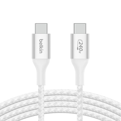 [ONLINE EXCLUSIVE] BELKIN BoostCharge USB-C to USB-C 240W PD3.1 480 Mbps Braided Cable - Forexengineer -Malaysia- 745883859047-745883859061-745883859054-CAB015BT2MWH