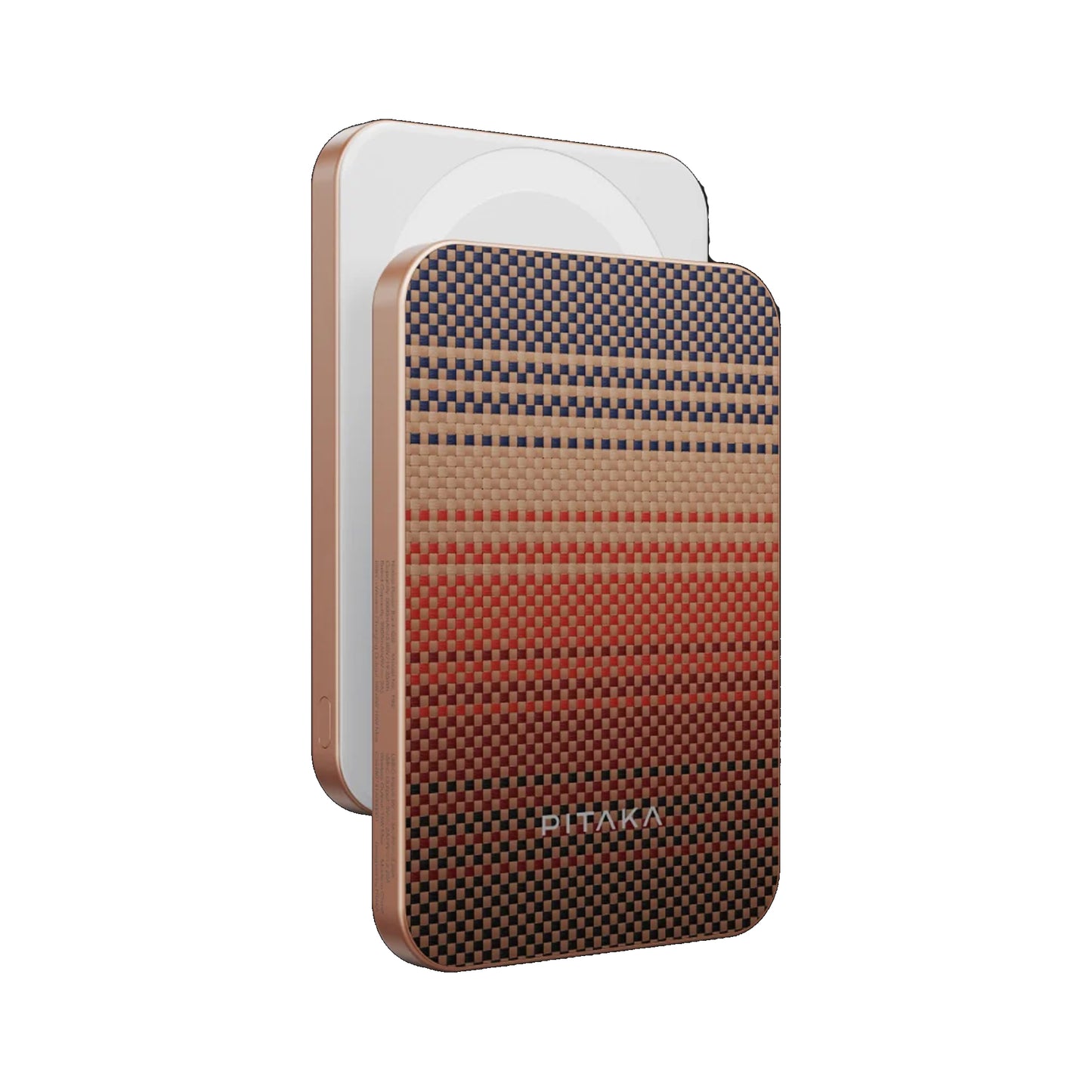 PITAKA Aramid Fiber Qi2 Wireless Magnetic Power Bank 5,000mAh 15W.