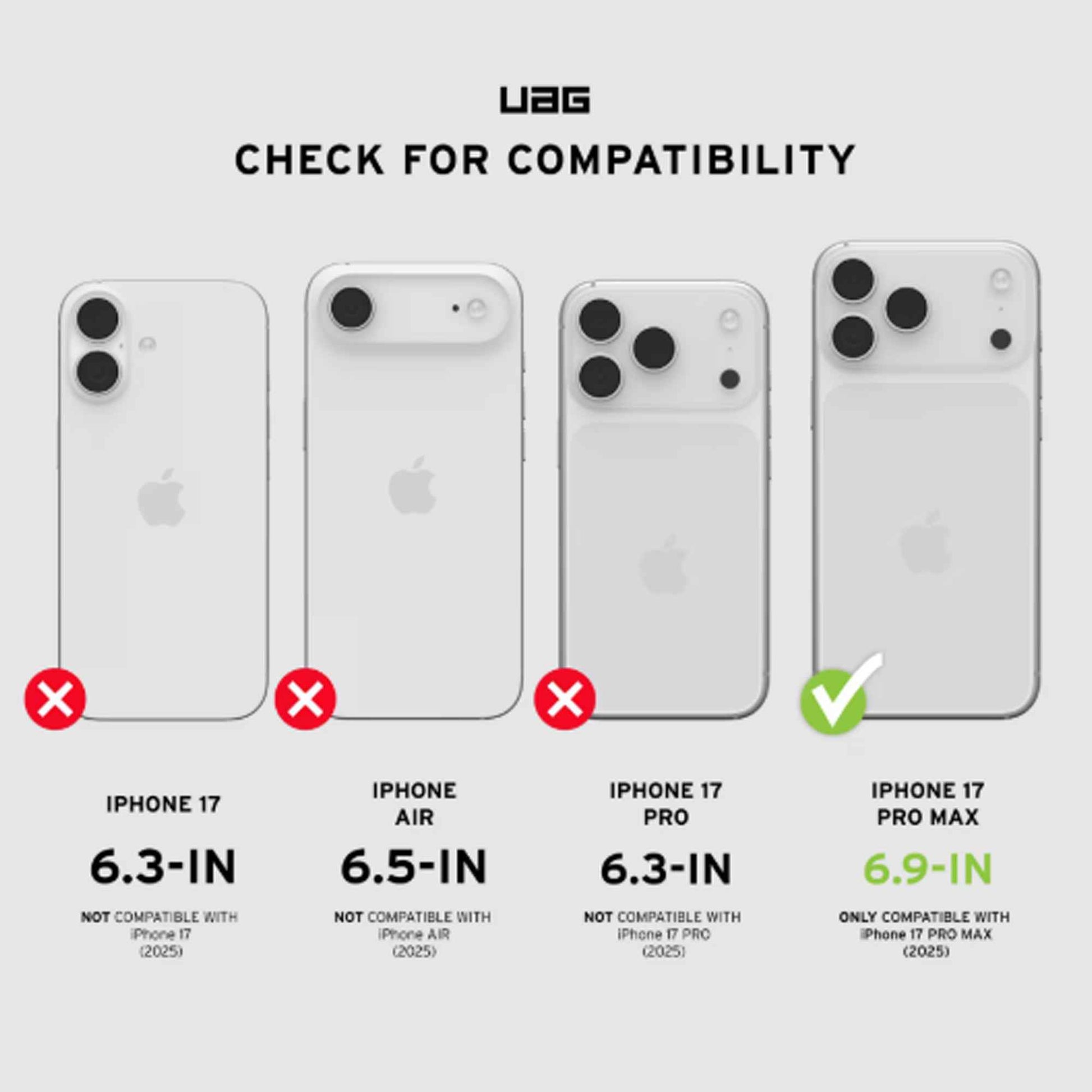 UAG Pathfinder Clear MagSafe Bundle ( Case + Lanyard ) for iPhone 17 Pro Max