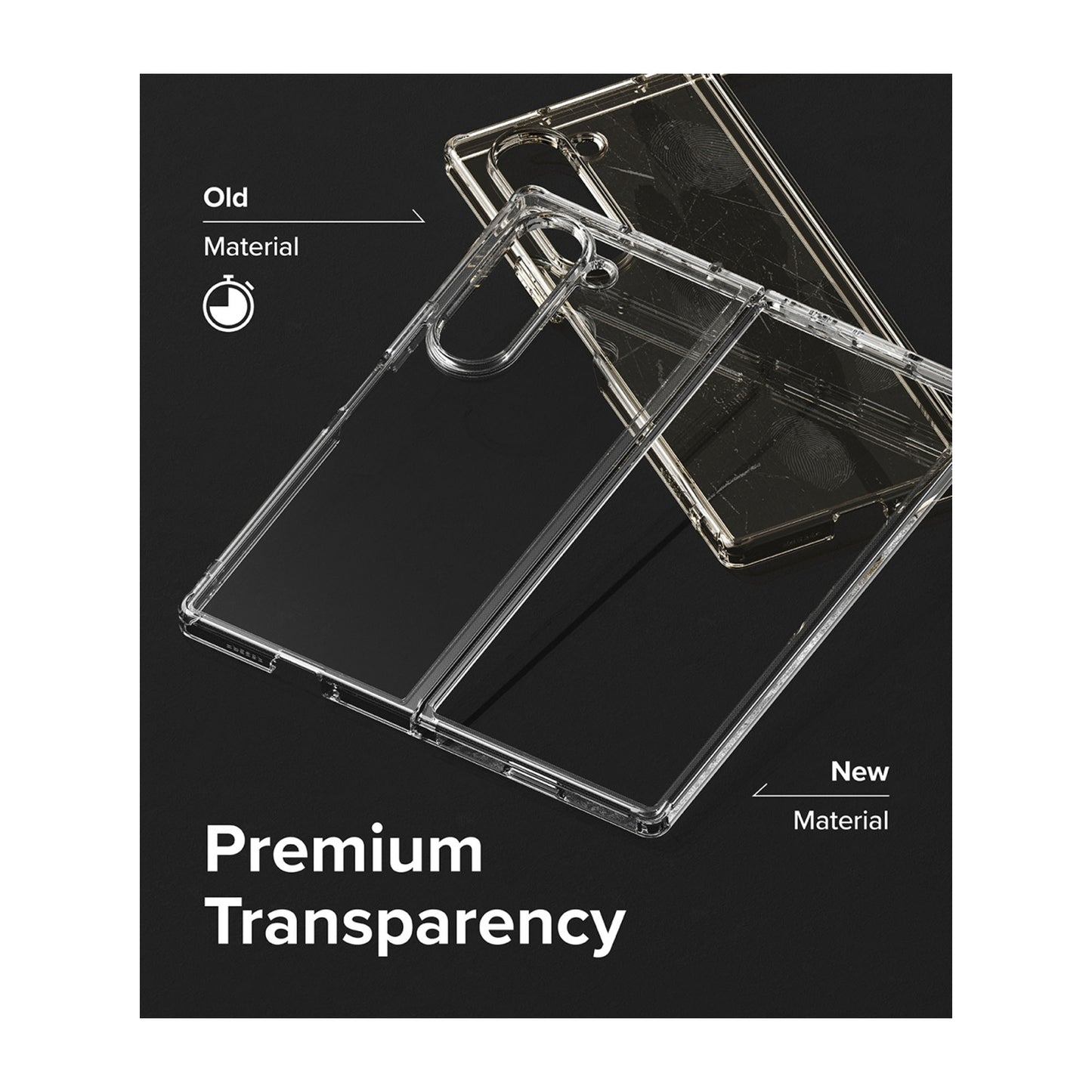 Ringke Fusion for Samsung Galaxy Z Fold 6 - Military Grade Drop Protection - Clear