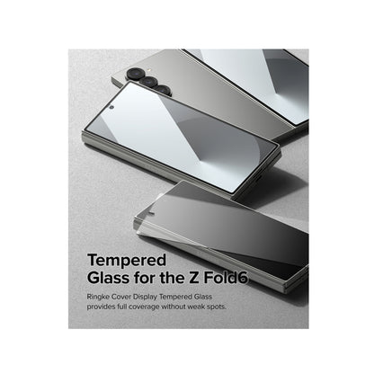 [2 PACK] Ringke Cover Display Tempered Glass for Samsung Galaxy Z Fold 6 - Clear - Forexengineer -Malaysia- 8809961786983