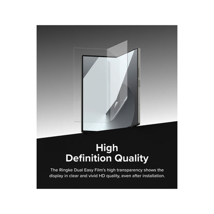 [2 PACK] Ringke Dual Easy Screen Protector for Samsung Galaxy Z Fold 6 - Clear - Forexengineer -Malaysia- 8809961786976