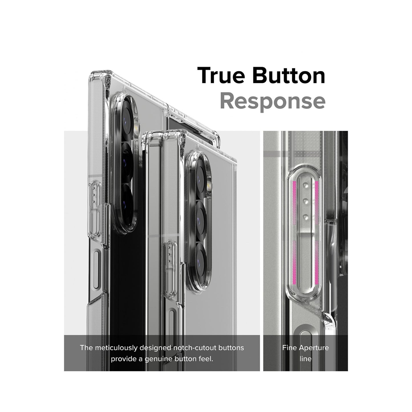 Ringke Fusion for Samsung Galaxy Z Fold 6 - Military Grade Drop Protection - Clear