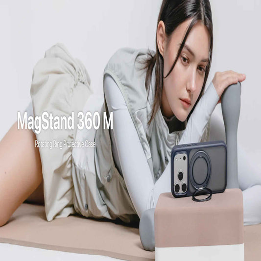 MAGEASY Magstand 360 M Magsafe for iPhone 17 Series - Rotating Ring Phone Stand