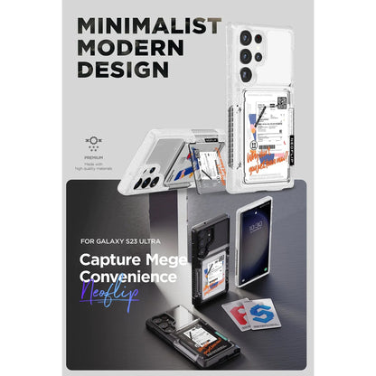 [ONLINE EXCLUSIVE] VRS Design NeoFlip Travel Card Slot for Samsung Galaxy S23 Ultra - Holds up to 3 Cards - Forexengineer -Malaysia- 8809919620680-8809919620673-8809919620659-8809919620666