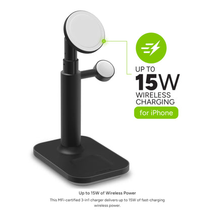 Mophie 3 in 1 Extendable Stand with MagSafe - 15W Fast Charging - Forexengineer -Malaysia- 840056181649