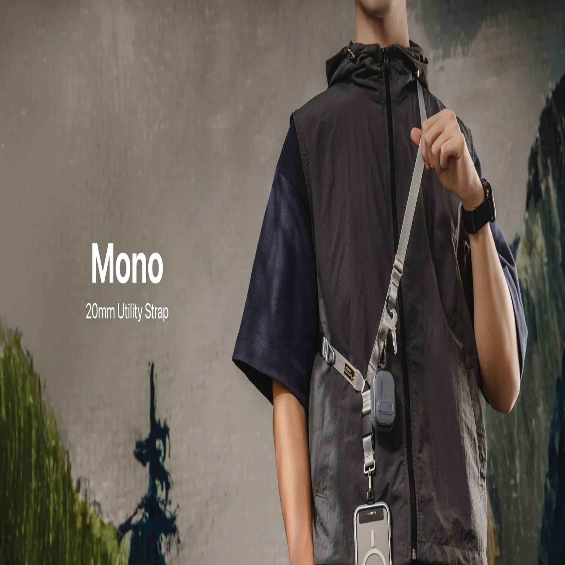 MAGEASY 20mm Fidlock Mono Utility Strap + Strap Card - Multiple Loops for Hands-Free Carrying