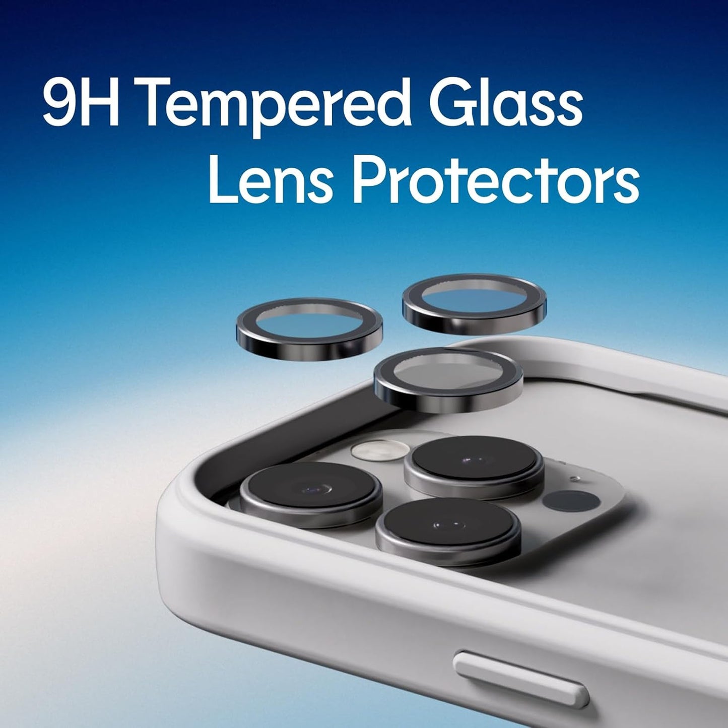 Rhinoshield Lens Protector for iPhone 16 Series - 9H Tempered Glass