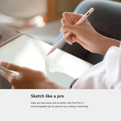 UNIQ Pixo Pro Magnetic Stylus Pen with Tilt Sensitivity and Wireless Charging for iPad - Dark Grey - Forexengineer -Malaysia- 8886463684771