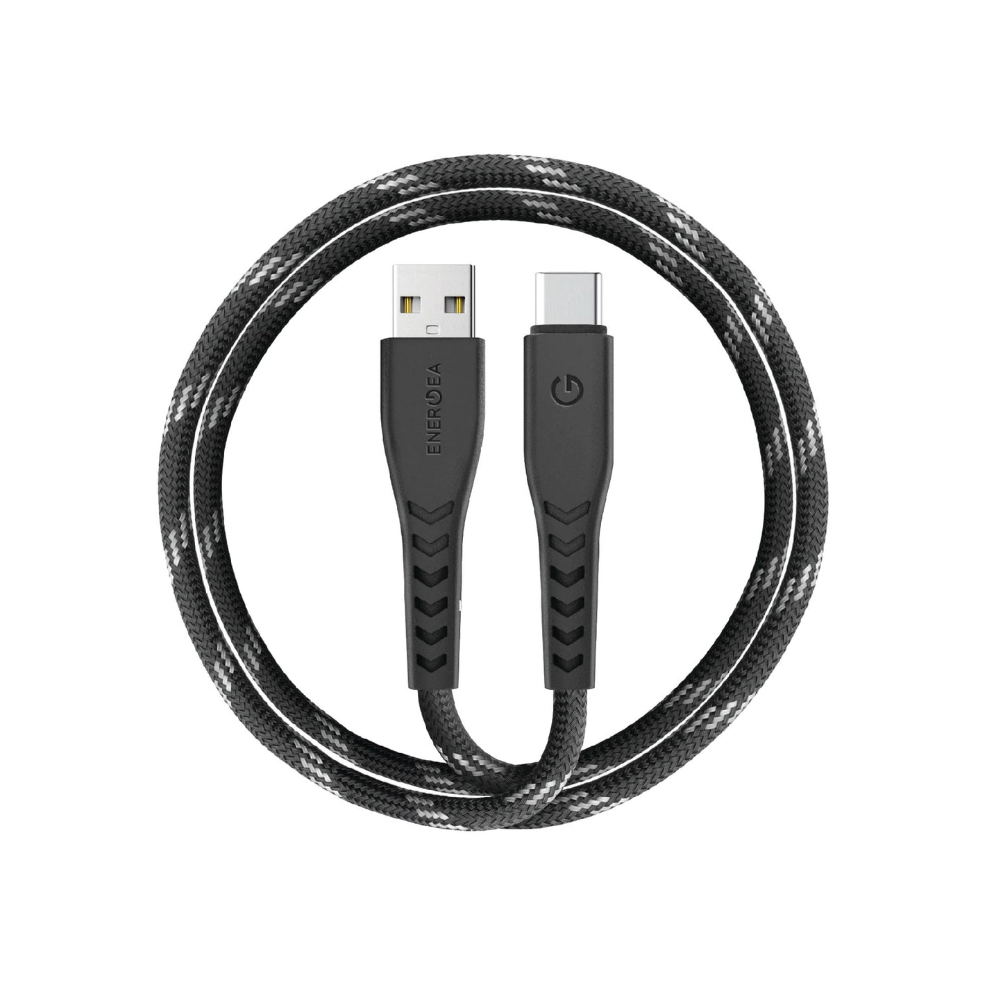 Energea NyloFlex USB-A to USB-C 5A High Speed Universal Cable 1.5M - Black