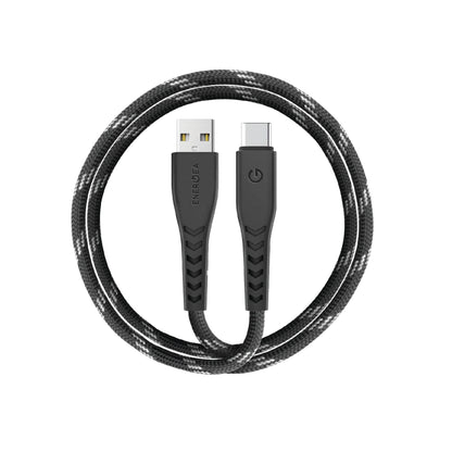 Energea NyloFlex USB-A to USB-C 5A High Speed Universal Cable 1.5M - Black - Forexengineer -Malaysia- 6957879424205