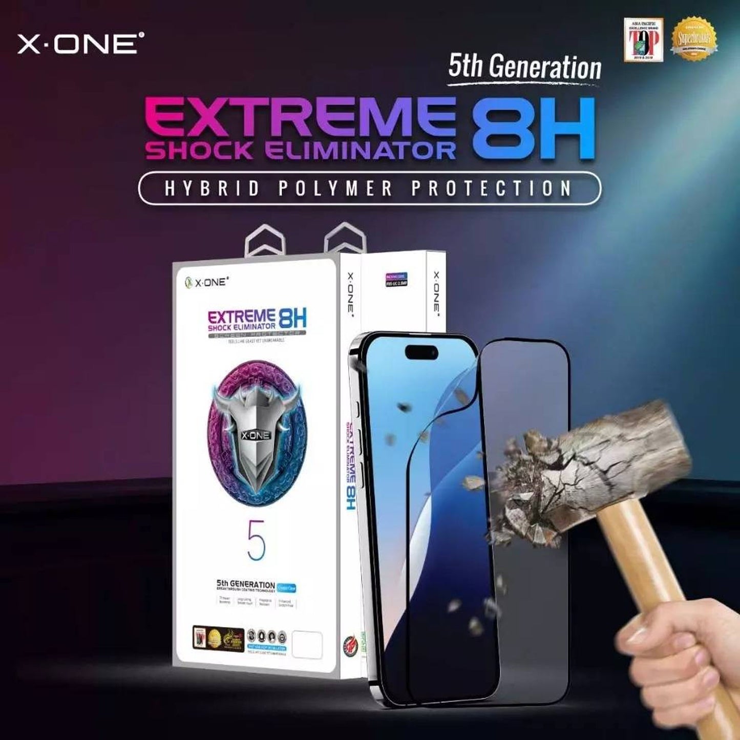 X.One Extreme Shock Eliminator 8H (5th Generation) for iPhone 16 Series - Clear HD