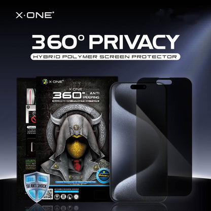 X.One 360° Anti Peeping Privacy Matte Screen Protector  for iPhone 15 / 14 / 13 / 12 Series - Forexengineer -Malaysia- 656575555593-656575555595-656575555597-656575555594-656575555589-656575555584-656575555583-656575555581-656575555572-656575555574