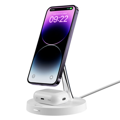SwitchEasy MagPower 2-in-1 Magnetic Wireless Charger (15W) - White - Forexengineer -Malaysia- 4895241113208