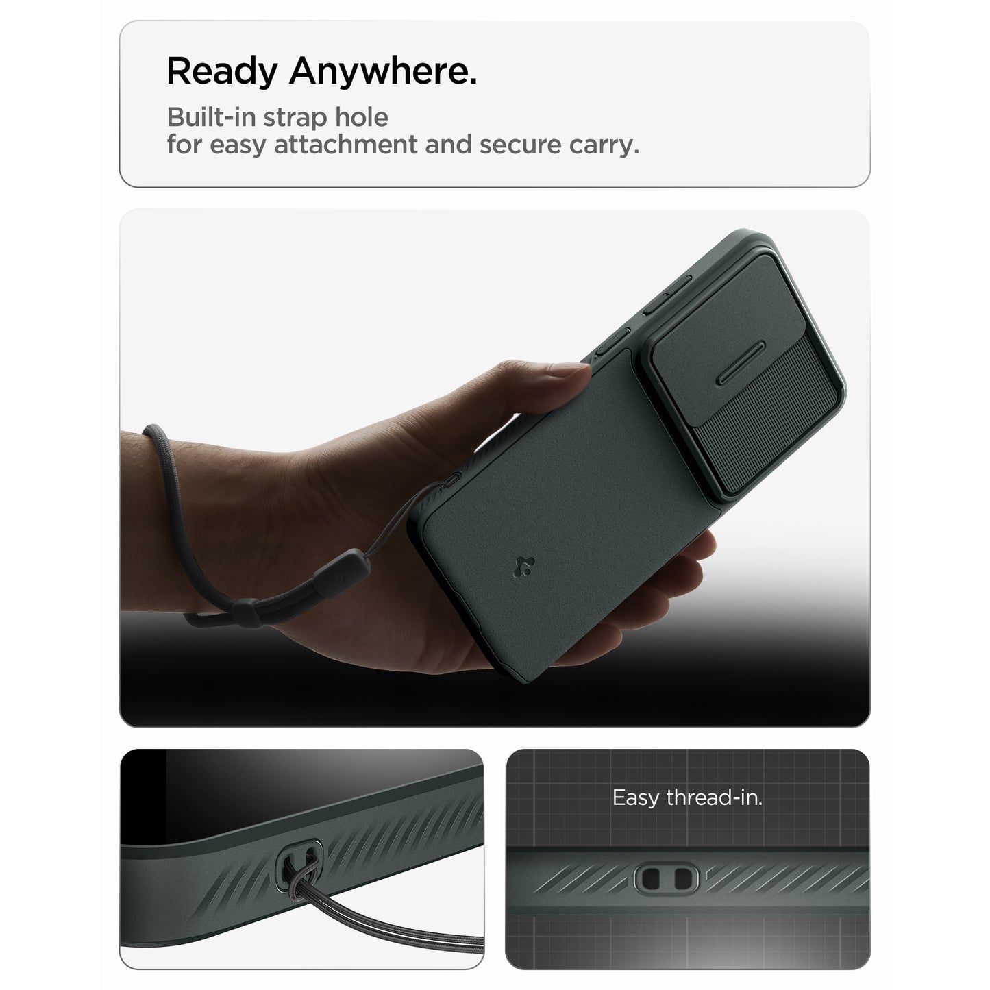 Spigen Optik Armor for Samsung Galaxy S26 Ultra - Slide Cover Camera Protection