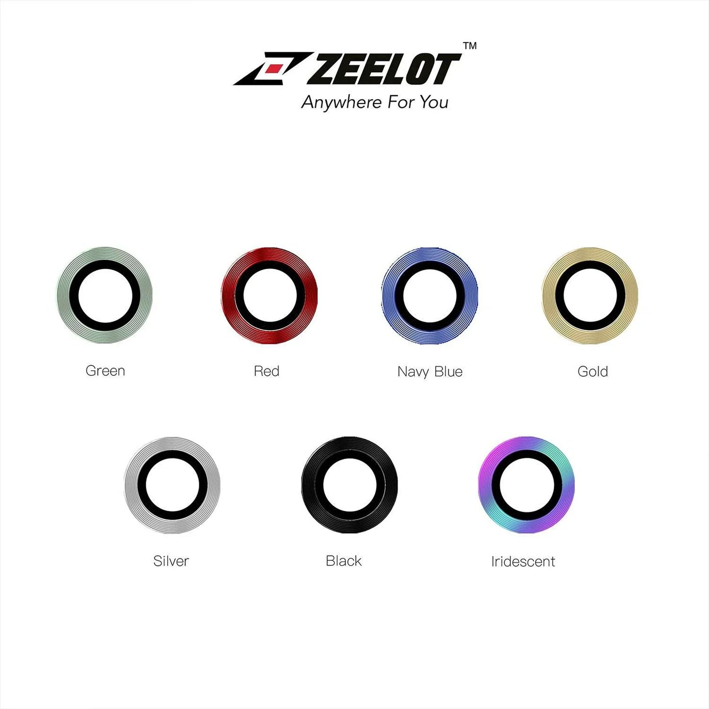 [ONLINE EXCLUSIVE] ZEELOT Titanium Steel with Corning Glass Camera Lens Protector for iPhone 12 Series & iPhone 11