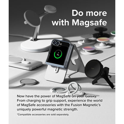 Ringke Fusion Magnetic for Samsung Galaxy Z Flip 6 - MagSafe Compatible - Clear - Forexengineer -Malaysia- 8809961787034