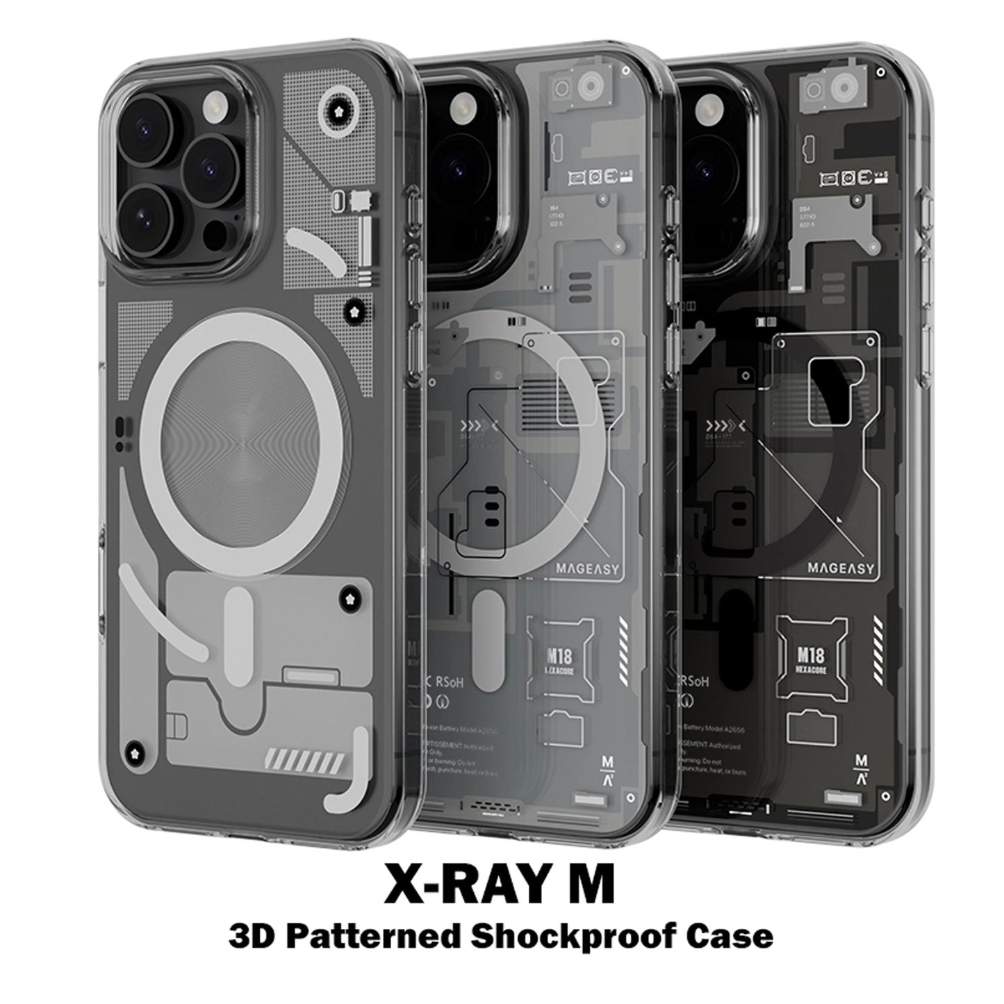 MAGEASY XRay M 3D Patterned for iPhone 16 Series