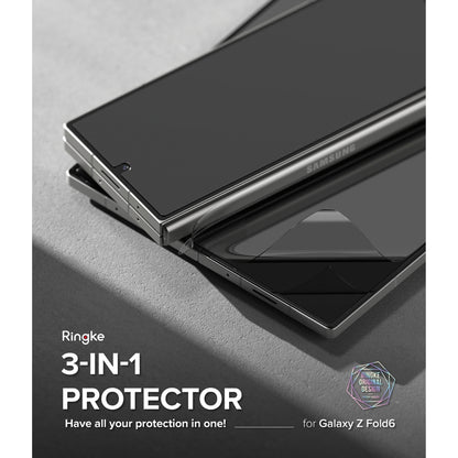 [2 PACK] Ringke 3-in-1 Protector for Samsung Galaxy Z Fold 6 - Cover Display + Inner Display + Hinge - Forexengineer -Malaysia