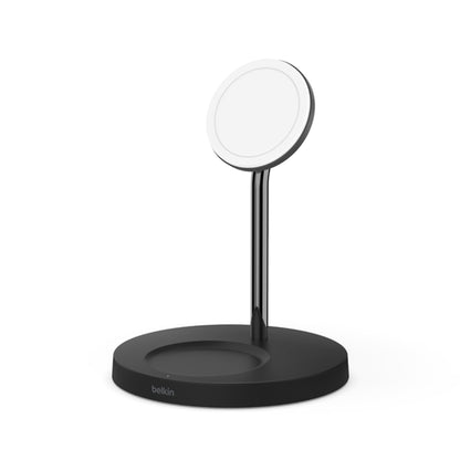 [ONLINE EXCLUSIVE] BELKIN BoostCharge Pro 2-in-1 Wireless Charger Stand with MagSafe 15W - Black - Forexengineer -Malaysia- 745883819126