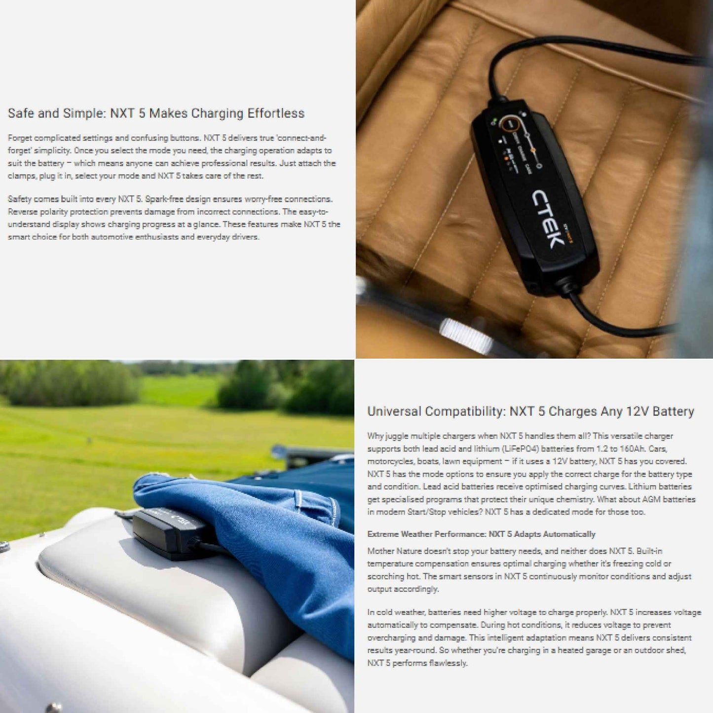 CTEK NXT 5 12V Smart Battery Charger