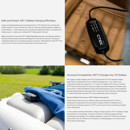 CTEK NXT 5 12V Smart Battery Charger