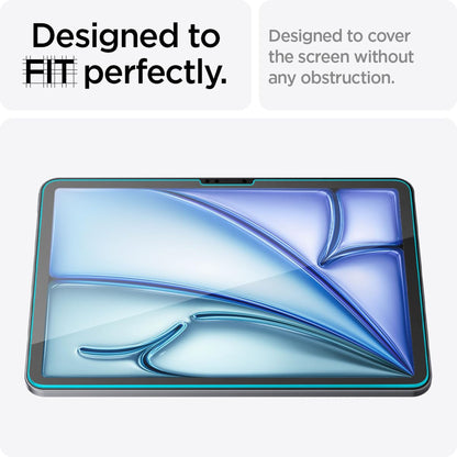 Spigen Screen Protector Glas tR Slim HD for iPad Air 13" / iPad Air 11'' ( 2024 ) M2 - 1 Pack Tempered Glass - Clear - Forexengineer -Malaysia- 8809971227421-8809971227377