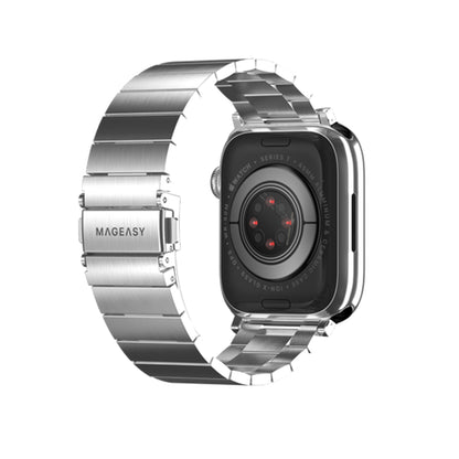 SwitchEasy Maestro Stainless Steel Band for Apple Watch 49mm / 45mm / 44mm / 42mm - Forexengineer -Malaysia- 4895241108365-4895241108389
