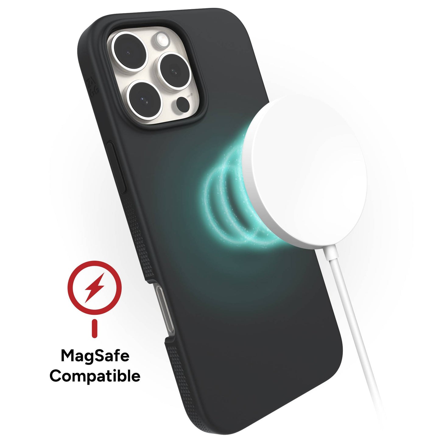 ZAGG Manhattan Snap Case for iPhone 16 Series - With Soft-touch Silicone and Magsafe Compatible