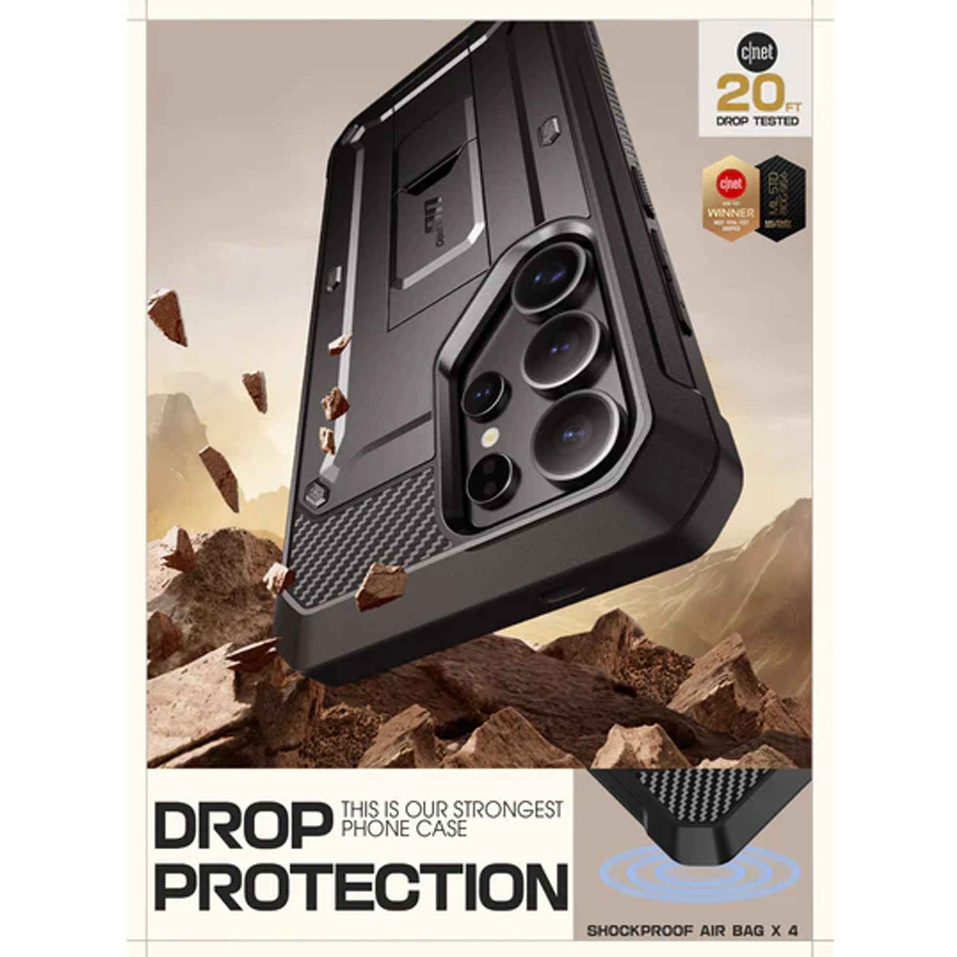 SUPCASE UB Pro for Samsung Galaxy S25 Ultra - With Built-in Screen Protector and Kickstand