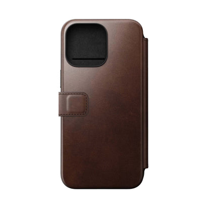 Nomad Modern Horween Leather Folio Case for iPhone 15 Series - Magsafe Compatible - Forexengineer -Malaysia- 856500016351-856500016306-856500016313-856500016269